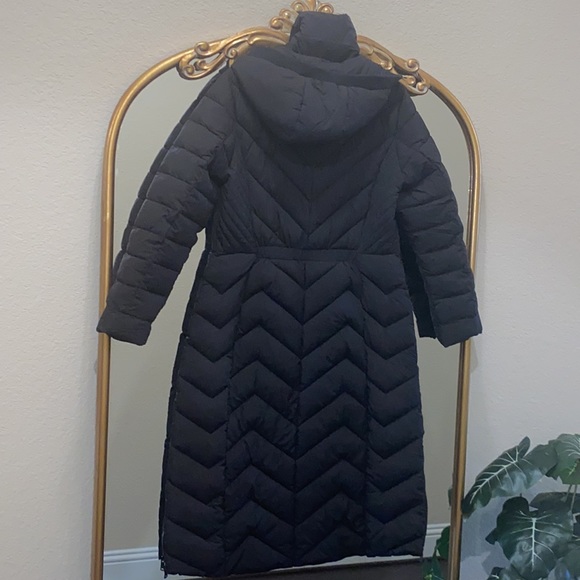 BERNARDO Chevron Quilted Maxi Coat Size L - Picture 3 of 8
